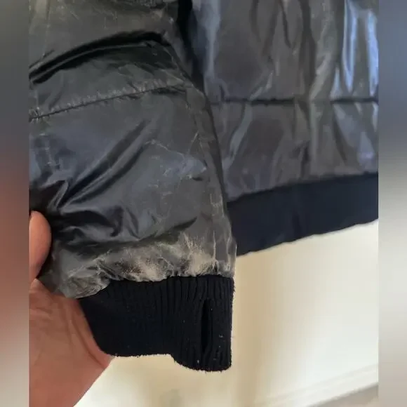 CrewCuts Girls' reversible puffer Hoodie Jacket with Prima Loft Blue XL - Picture 13 of 16